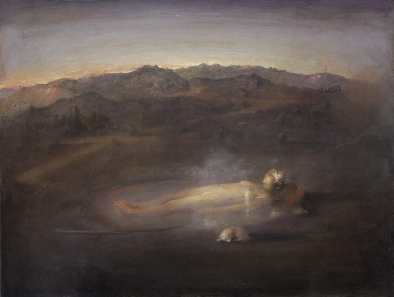 Odd Nerdrum Figurative Painting - Icelandic Bath