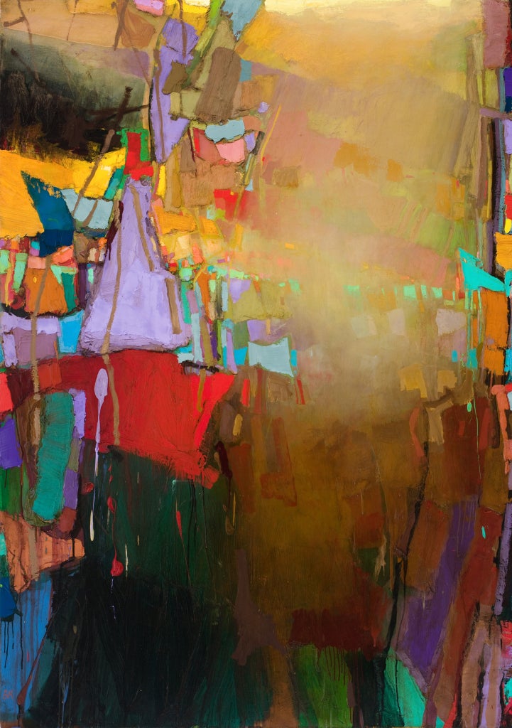 Brian Rutenberg Landscape Painting - The Fading 9