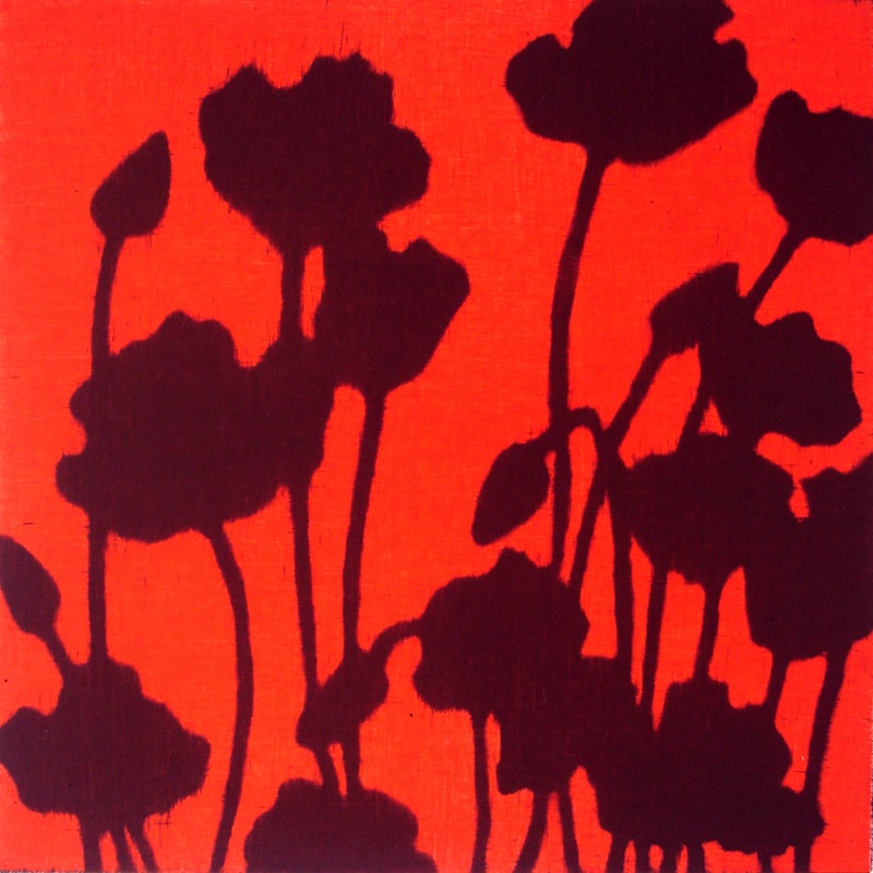 Isabel Bigelow Landscape Print - red poppies