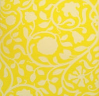 yellow vine and floral wallpaper