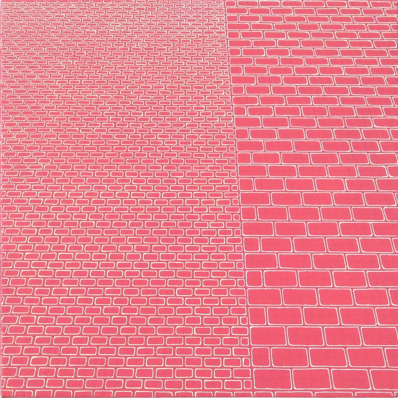 Sara Eichner Abstract Painting - pink bricks + CMU