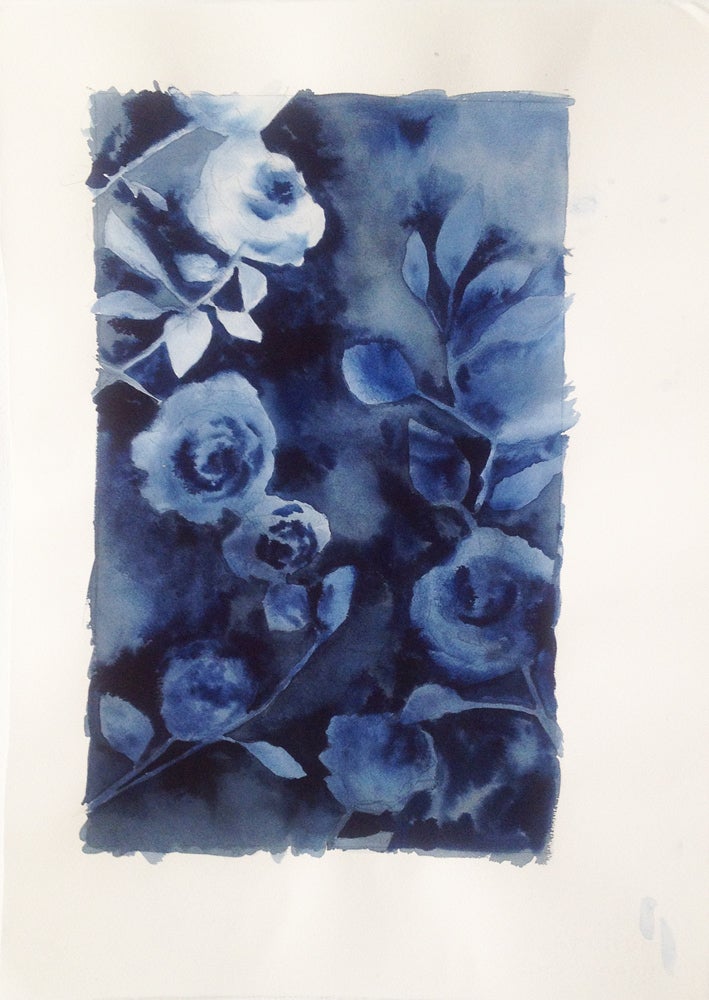 Lourdes Sanchez Abstract Drawing - untitled flowers vii