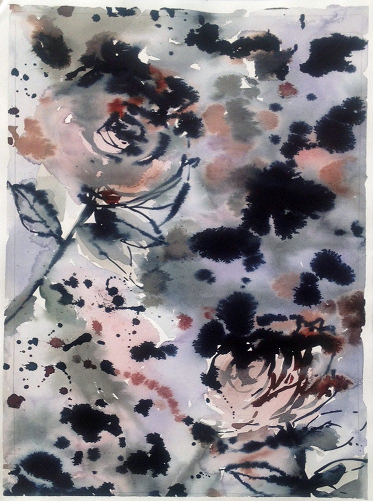 Lourdes Sanchez Abstract Drawing - untitled flowers xvi