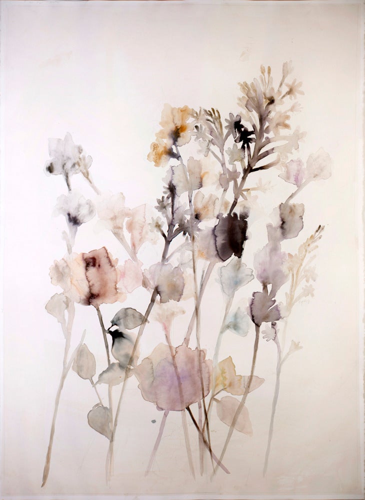 tuberose, gladiolas and rose 1 - Painting by Lourdes Sanchez