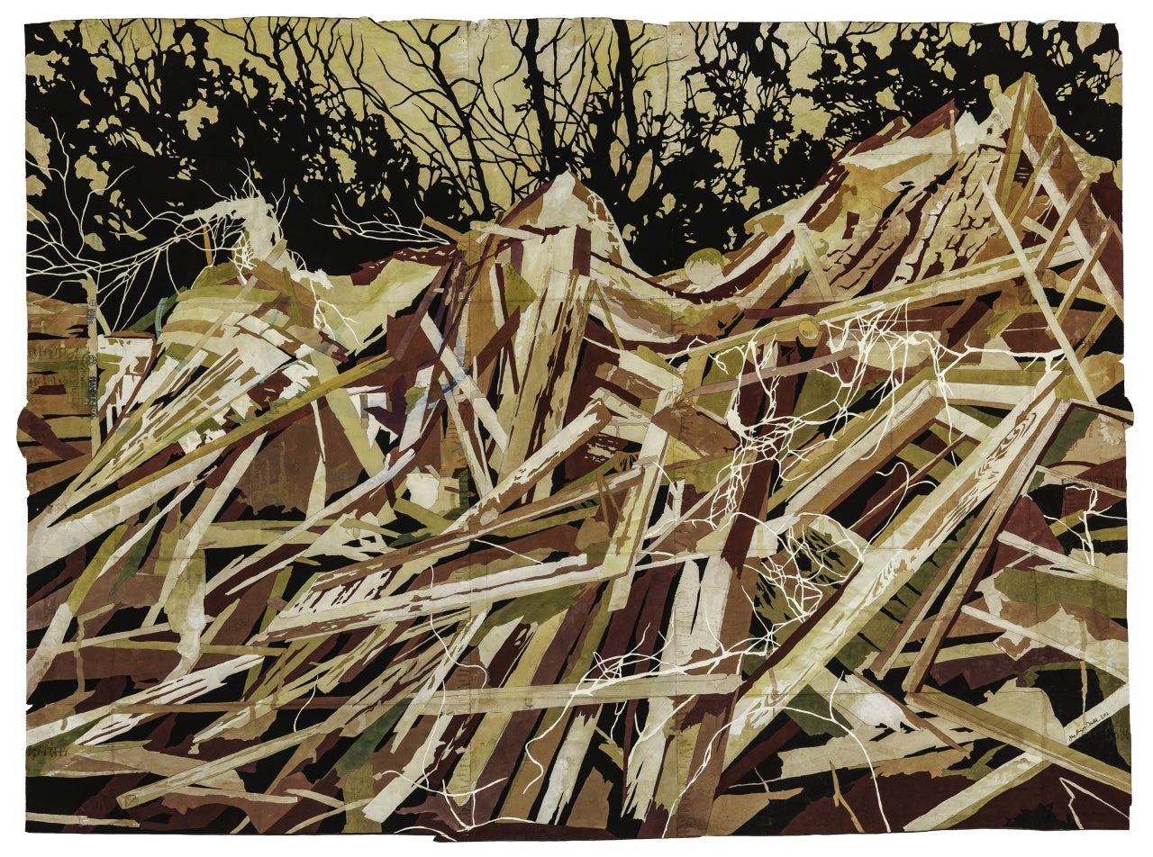 Field of Ember - Painting by Maysey Craddock