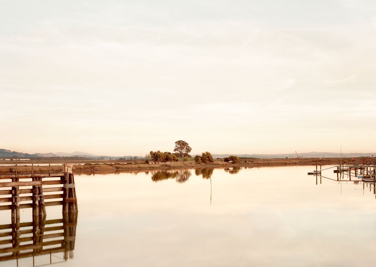 Elger Esser Color Photograph - Cutting Wharf II, from Six American Sunsets