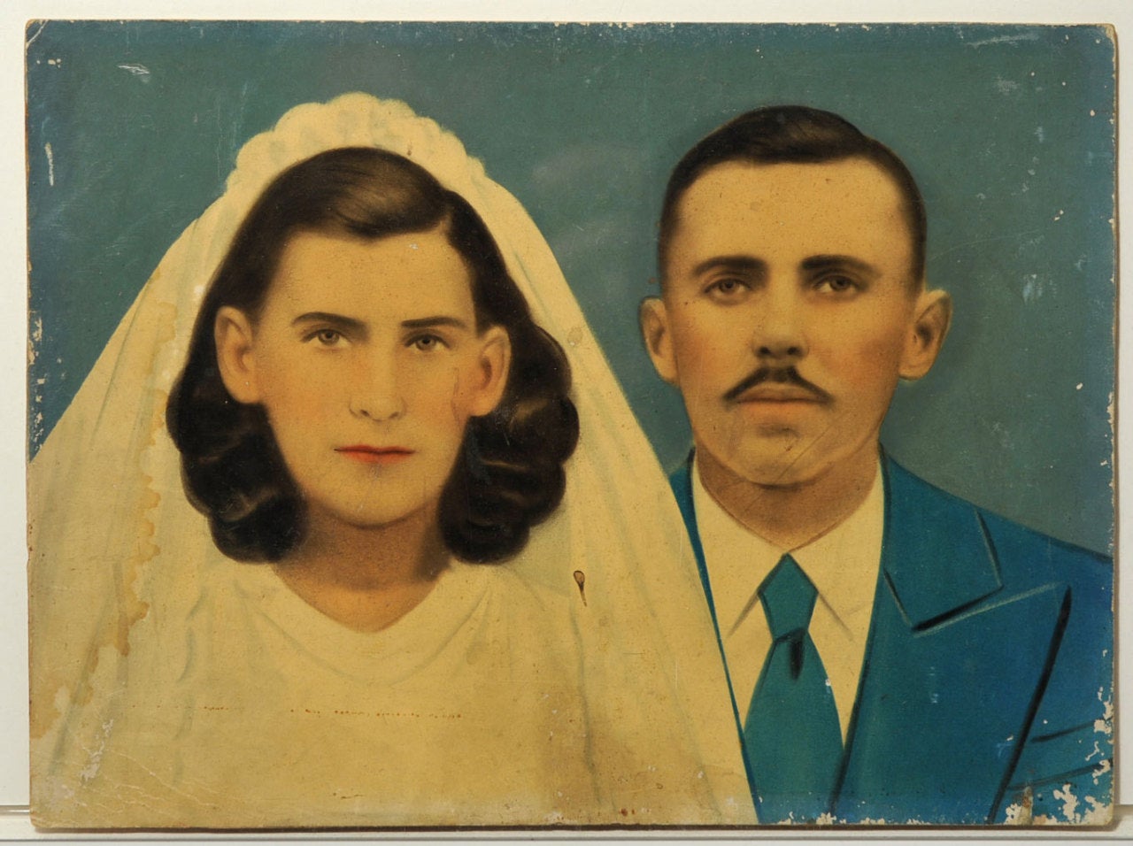 Unknown Portrait Painting - Untitled, Retratos Pintados from Northeastern Brazil