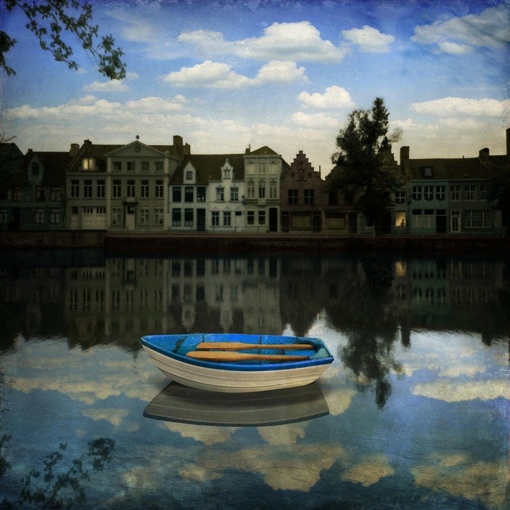 Maggie Taylor Landscape Photograph - Small boat waiting. 2012.
