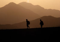 Refugee Boys, Going Home, Kyber Pass, Pakistan/Afghan Border