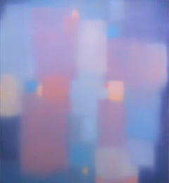 Julian Jackson "Silence/Winter" -- Colorful Abstract Painting on Panel