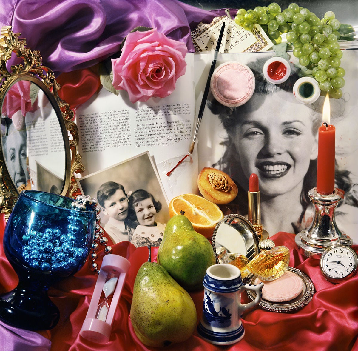 Audrey Flack Figurative Photograph - Study for Marilyn (Vanitas) II