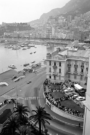 Jesse Alexander Black and White Photograph - Room with a View, Monaco, 1962