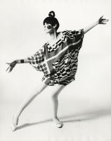 Peggy Moffitt in "Kite Dress" by Rudi Gernreich, Standing