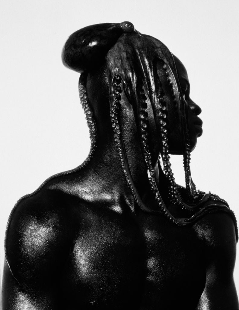 Herb Ritts Figurative Photograph - Djimon with Octopus, Hollywood, 1989