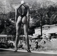 Brigitte Nielsen at the Monte-Carlo Beach