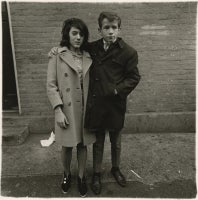 Teenage couple on Hudson Street, N.Y.C., 1963