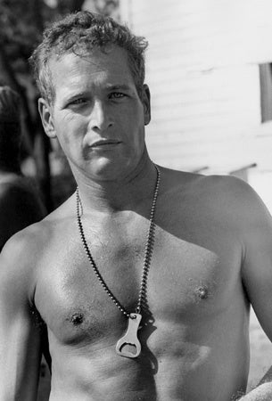 Lawrence Schiller Portrait Photograph - Paul Newman (shirt off), "Cool Hand Luke", 1967