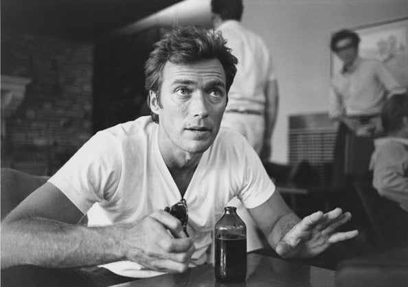 Lawrence Schiller Black and White Photograph - Clint Eastwood (beer), ca. 1969