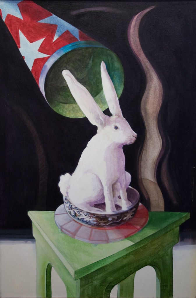The Birth of the Bunny - Painting by Ellen Lanyon