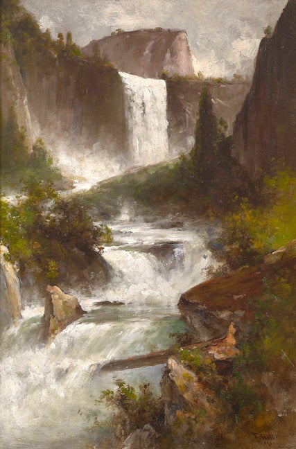 Thomas Hill Landscape Painting - Vernal Falls, Yosemite – Summer I