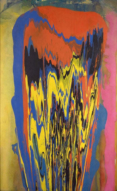 Frank Bowling Abstract Painting - Tony's Anvil