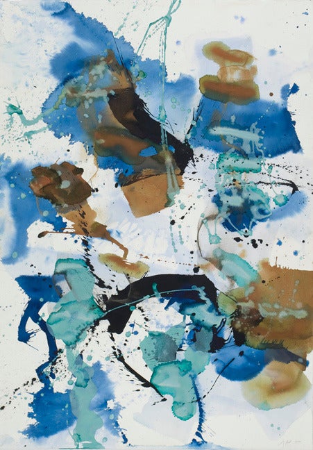 Carol Hunt Abstract Painting - Dance with Blue