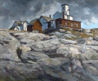 Fog Station on Manana Island, Maine