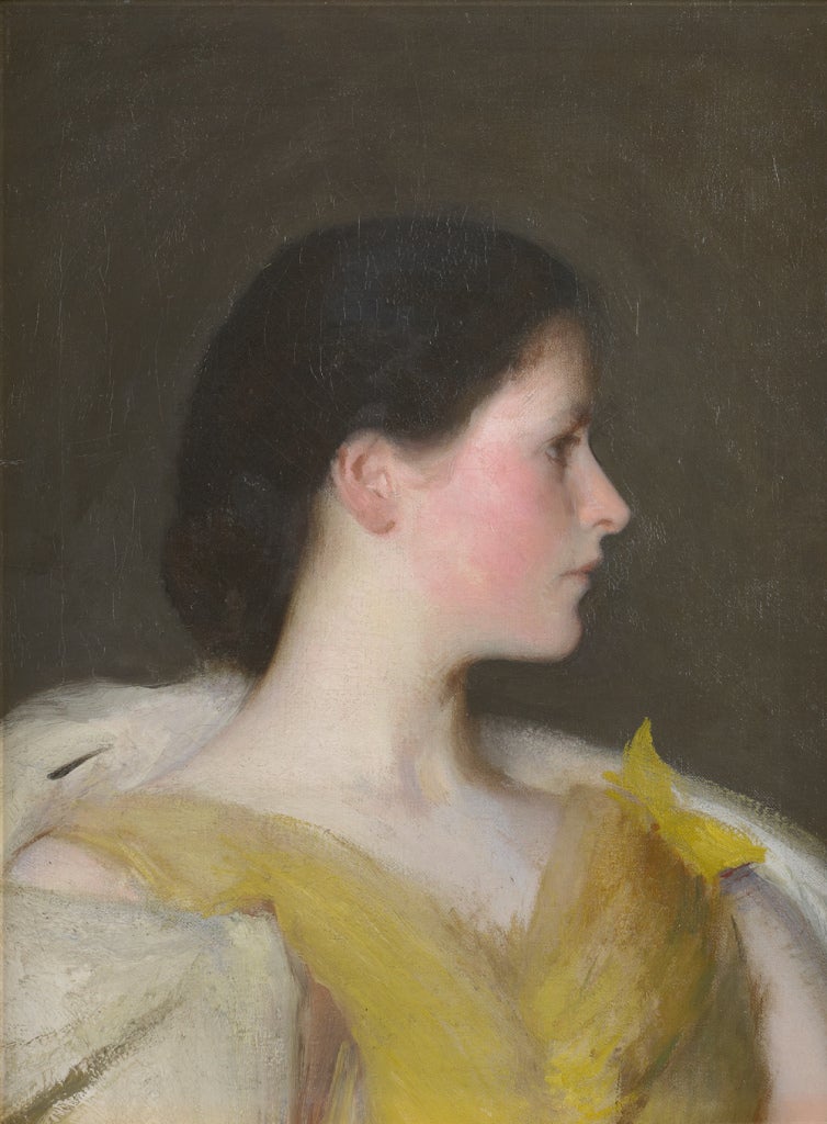 Edmund Charles Tarbell Portrait Painting – Porträt von Lydia Souther Hatch