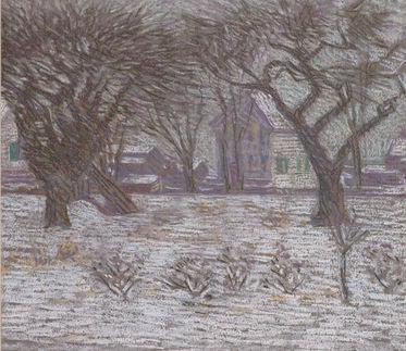 Charles Salis Kaelin Landscape Painting - Evening Snow Scene