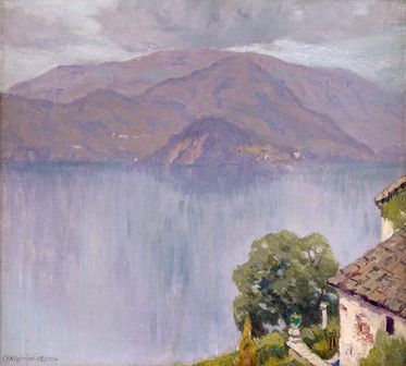 Charles Warren Eaton Landscape Painting - Lake Como