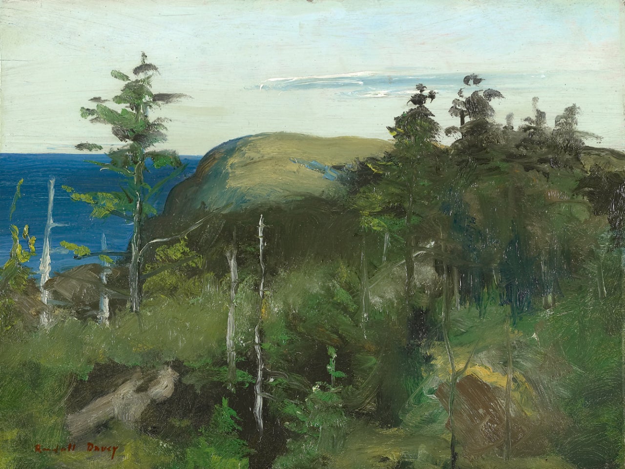 Randall Davey Headland and Sea, Monhegan For Sale at 1stDibs