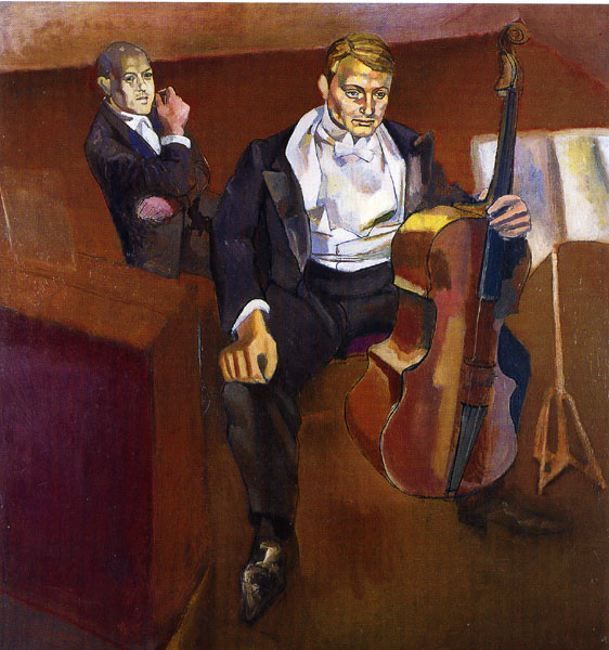 Les Musiciens - Painting by Mayo (Antoine Malliarakis)