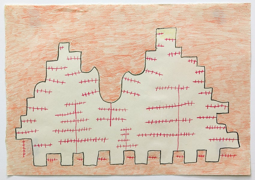 Chuck Webster Abstract Drawing - Untitled (IN4716)
