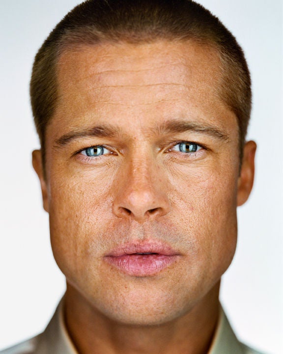 Martin Schoeller Portrait Painting - Brad Pitt, 2001