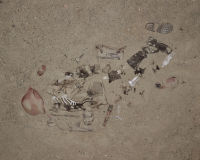 War Souvenir #40 (Remains of a German soldier, found by children in the woods near Sansepolcro.), 2005