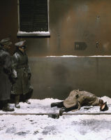 War Souvenir #5 (Turin, December 1944. German soldiers regard the body of G. Masi, member of the GAP, killed during a gunfight w
