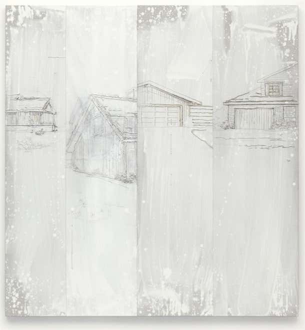 Michael Raedecker - strip at 1stDibs | michael raedecker paintings
