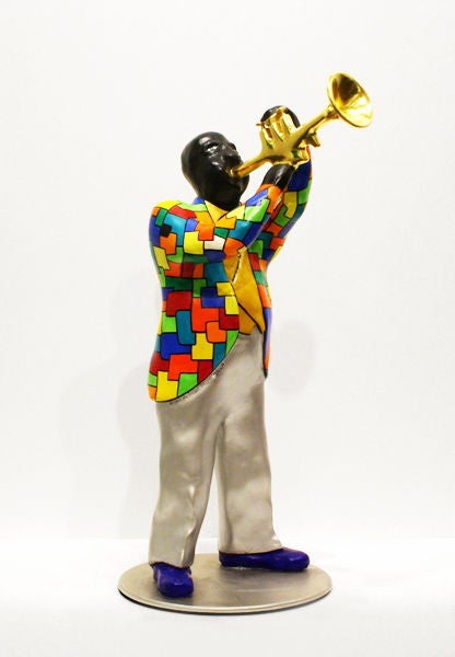 Niki de Saint Phalle Figurative Sculpture - Louis Armstrong
