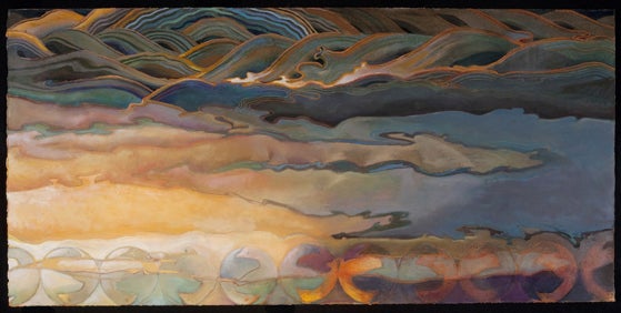 Valerie B Hird Landscape Painting - Sea Myth II