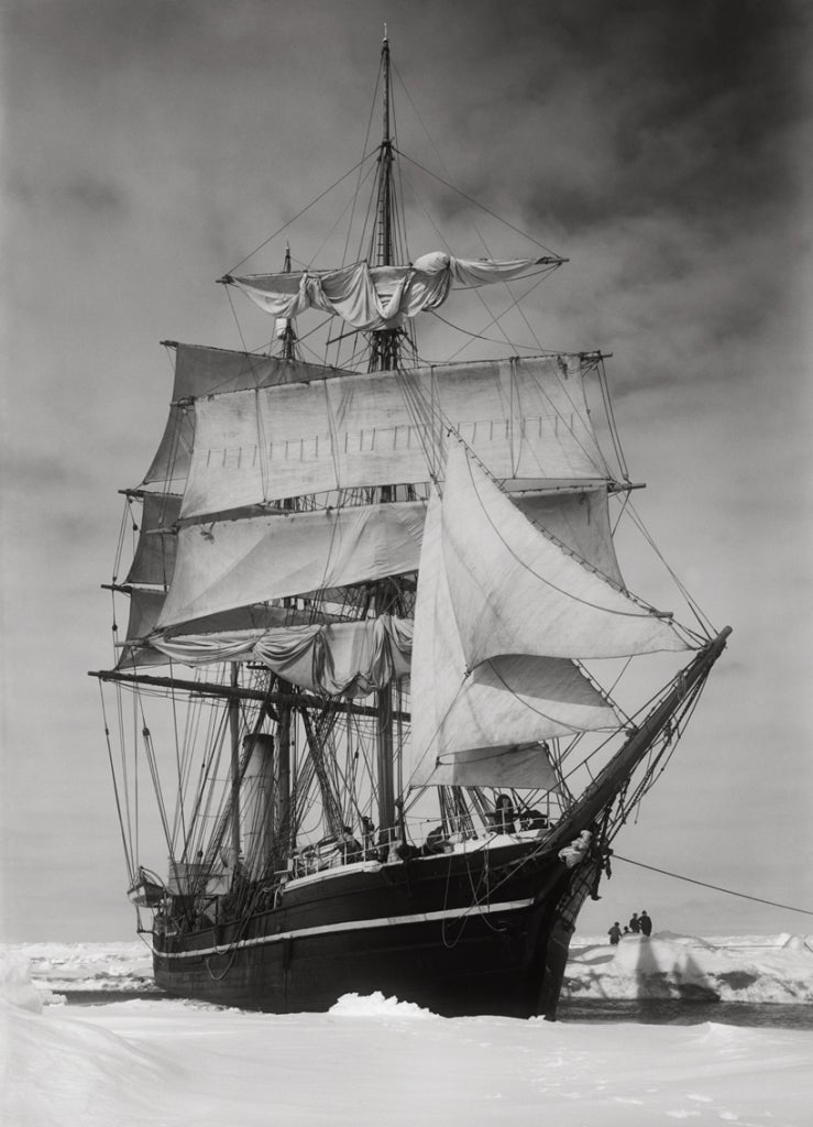 Herbert George Ponting Black and White Photograph - The Terra Nova Held up in the Pack, 13 December 1910 (I)