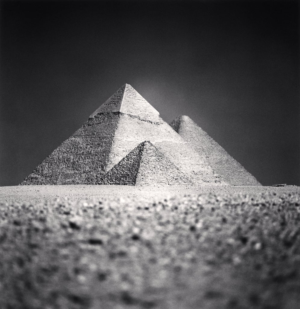 black and white pyramids