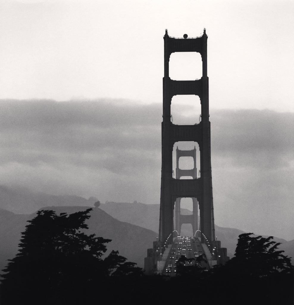 Michael Kenna Landscape Photograph - GOLDEN GATE BRIDGE, STUDY 10, SAN FRANCISCO, CALIFORNIA, USA, 1990