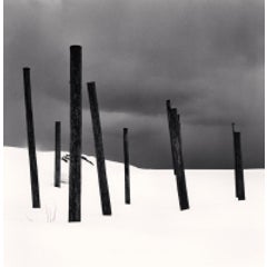 SEVEN POSTS IN SNOW, RUMOI, HOKKAIDO, JAPAN, 2004 11