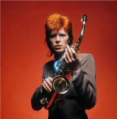 David Bowie, Saxophone, 1973 - Mick Rock (Colour Portrait Photography)