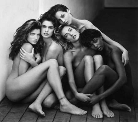 STEPHANIE, CINDY, CHRISTIE, TATIJANA, NAOMI, HOLLYWOOD, 1989 - Photograph by Herb Ritts