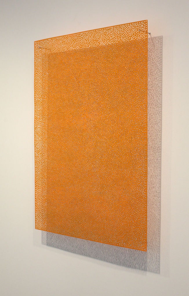 Clytie Alexander Abstract Painting - Diaphan 26, Cadmium Orange/Cadmium Orange Yellow