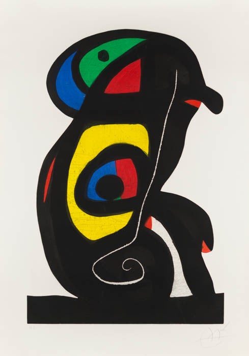 Joan Miró Abstract Print – Der Brahman (Der Brahman)