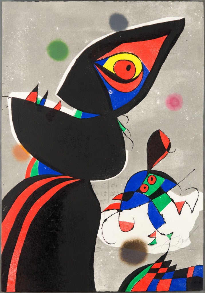 Joan Miró Abstract Print - GAUDI XVII