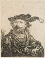 SELF-PORTRAIT IN A VELVET CAP WITH PLUME