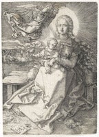 Madonna Crowned By One Angel